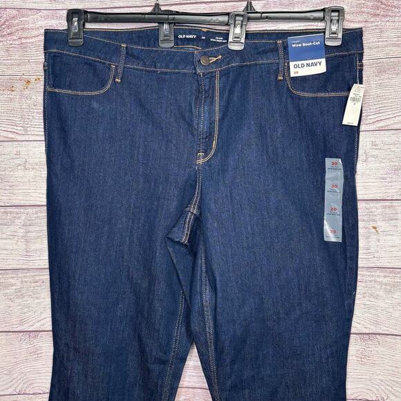 Old Navy Women's Wow Boot Cut Mid Rise Denim Jeans Size 20 Plus New - Picture 3 of 9